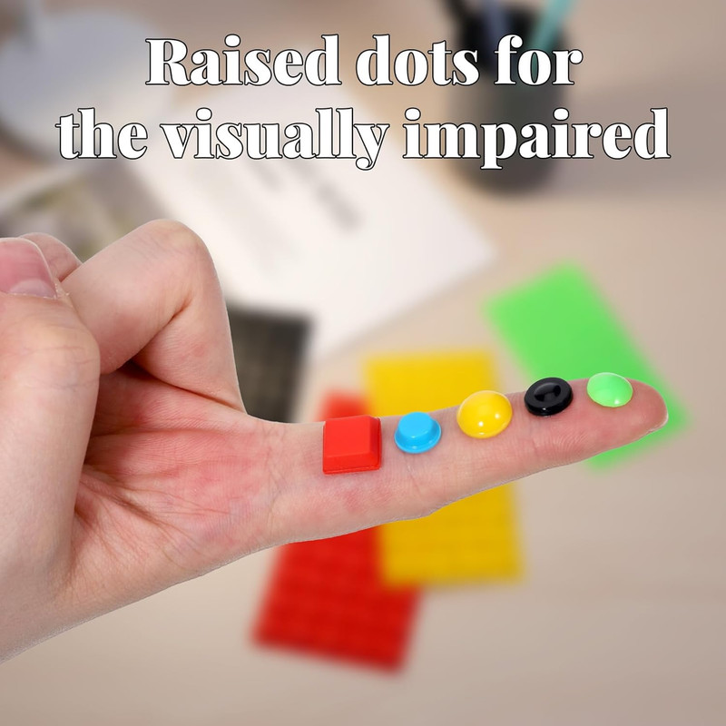 250PCS Bump Dots for Visually Impaired Bump Dots Silicone Braille Stickers Assor gallery