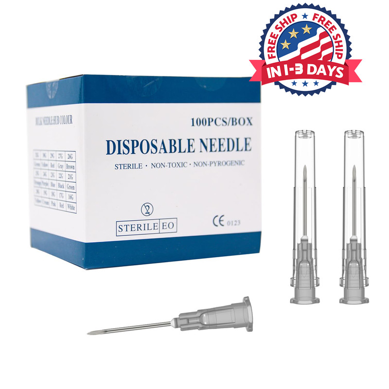 27 Gauge 1/2 Inch Needle,100 PCS Luer Lock Industrial Dispensing Accessories...
