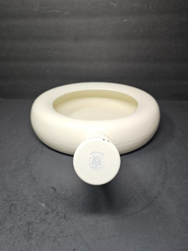 Vintage Swedish Army Hospital Enamelware Bed Pan With Steel Cap By Kockums gallery