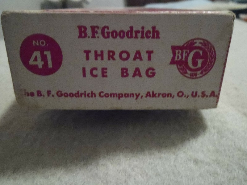 Vintage B F GOODRICH Throat Ice Bag w Original Box gallery