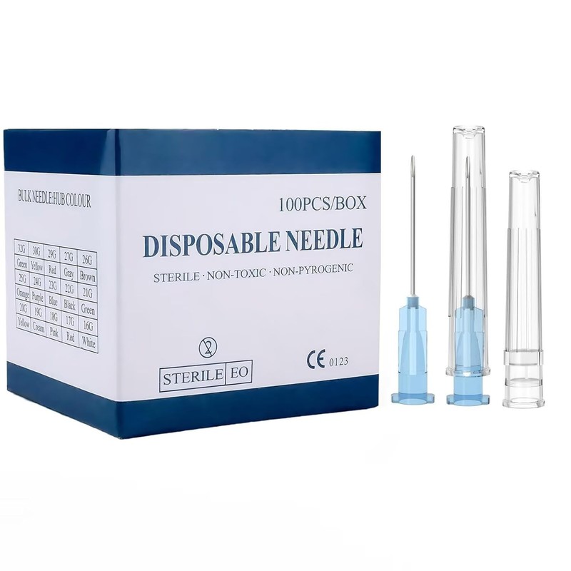 Versatile 23G 1.5'' Needles, 100 Count - Perfect for Liquids and Adaptable Uses gallery