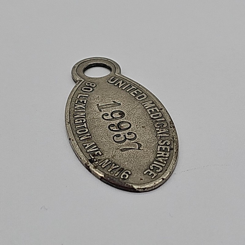 VINTAGE United Medical Service NY "If Found Return" Keychain Accessory RARE gallery