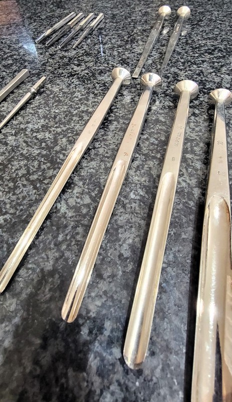 Rare H. Pfau Germany Surgical Tools – Lot of 12 numbered Vintage