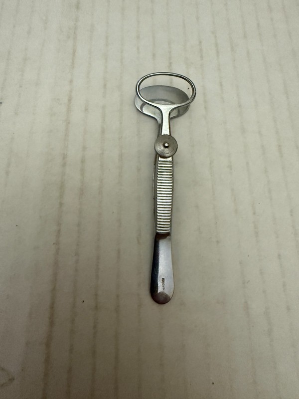 Vintage M. Schilling Chrome Chalazion Forceps ENT Doctor