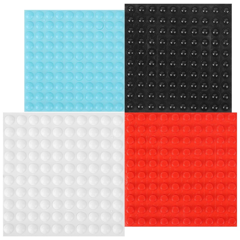 400pcs Braille Stickers for blue, red, black, white, Blue, Red, Black, White