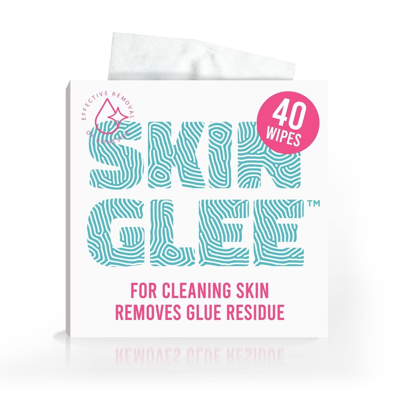 Skin Glee Adhesive for Skin (40 Pack) – Hypoallergenic Alcohol for CGM Device…