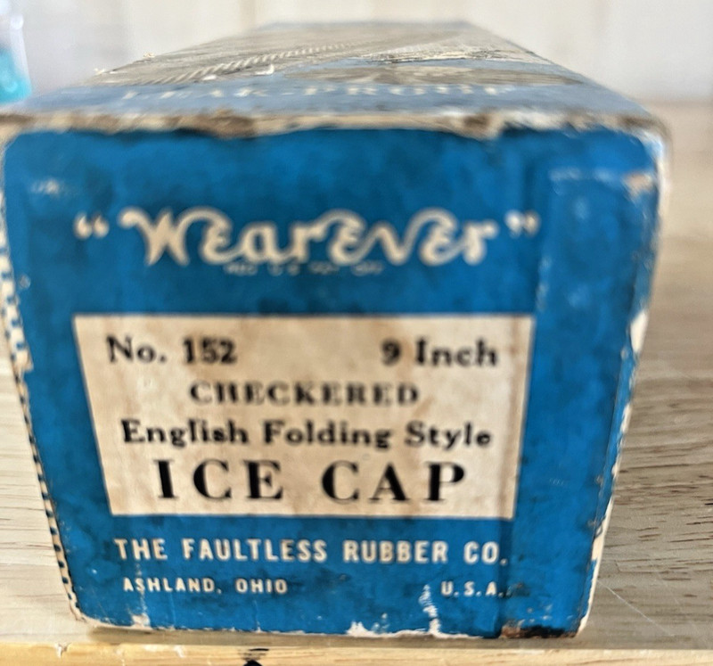 Vintage Wearever English Folding Style Ice Cap with Original Box #152 gallery