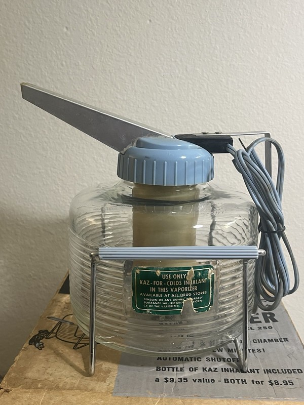 KAZ All-niter Electric Vaporizer/Humidifier w/Box Hospital Model 250 Vintage gallery