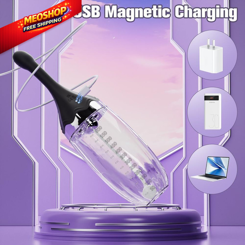 Anal Douche Automatic Enema Bulb - 20oz Electric Enemas for Large, Black gallery
