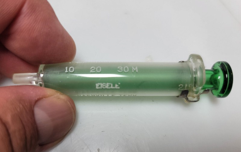 Vintage Eisele syringe Green 2190 30 M