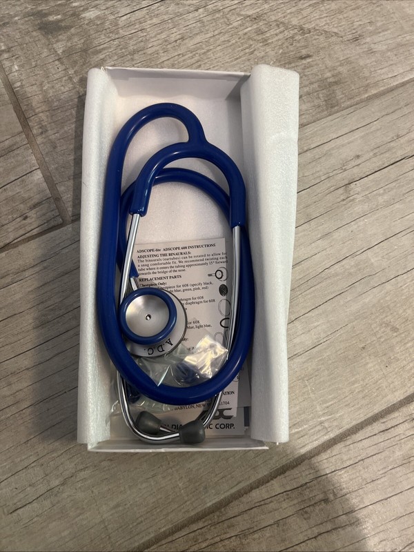 Vintage Adscope-lite Stethoscope Dark Blue 608B gallery