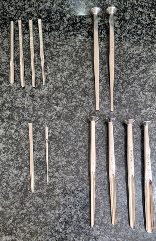 Rare H. Pfau Germany Surgical Tools - Lot of 12 numbered Vintage gallery