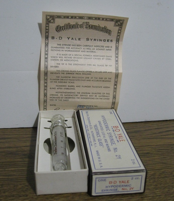 2 cc. B-D Yale Hypodermic Syringe No. 2Y NOS gallery