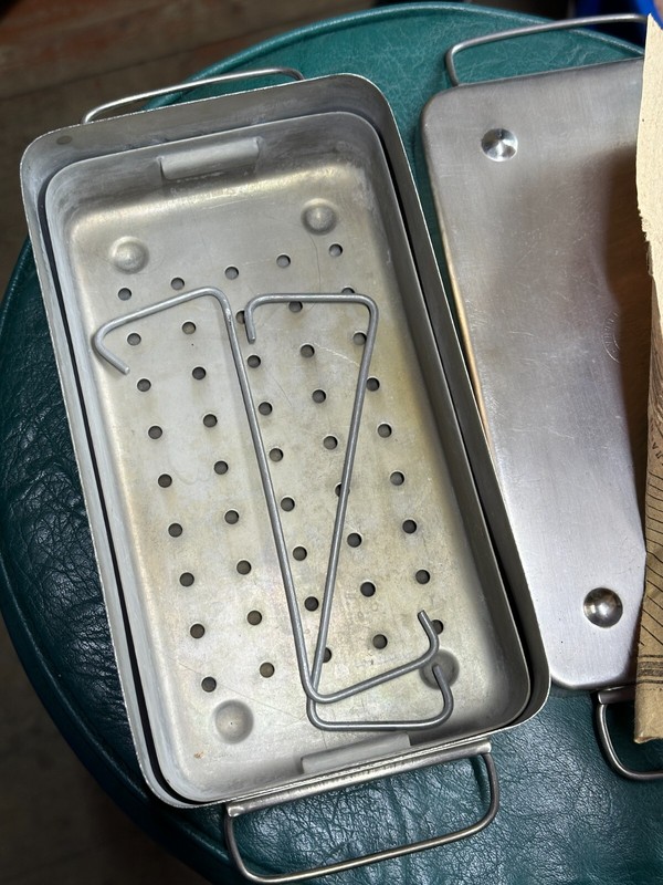 RUSSIA Medical Sterilizer Box Stainless Steel 1962 Soviet USSR glass syringes gallery