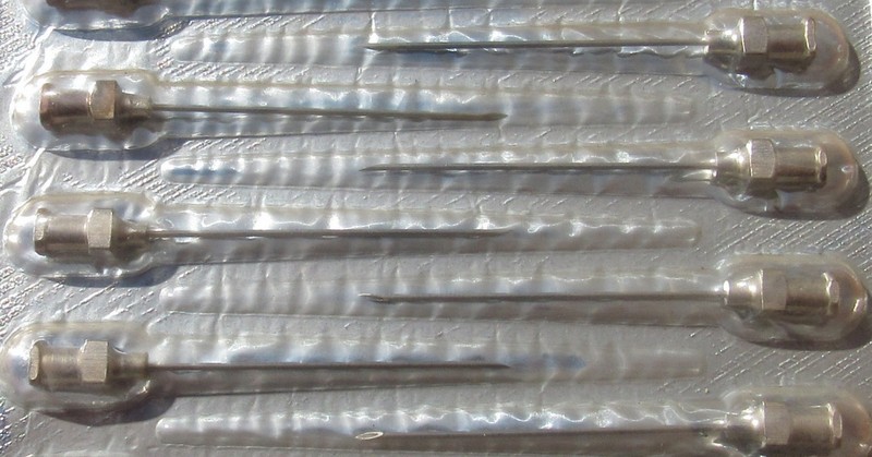 Original- 10pcs. Set of medical needles 0.5×20 reusable from the USSR #1