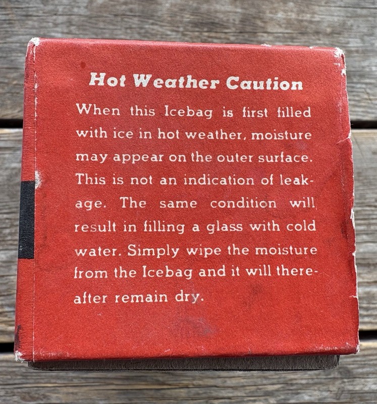 Wireless Ice Bag~Made Under War Restrictions~1940’s~The LOBL Mfg Co~Mass gallery