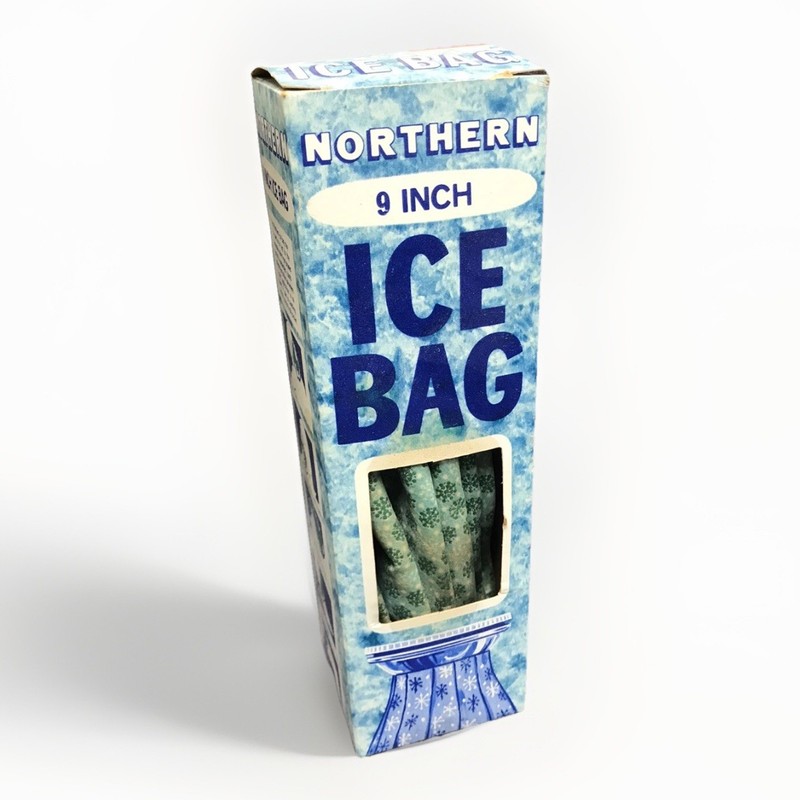 Northern Electric Co 9 Inch Ice Bag Model 1731 Original Box Some Stains On Bag