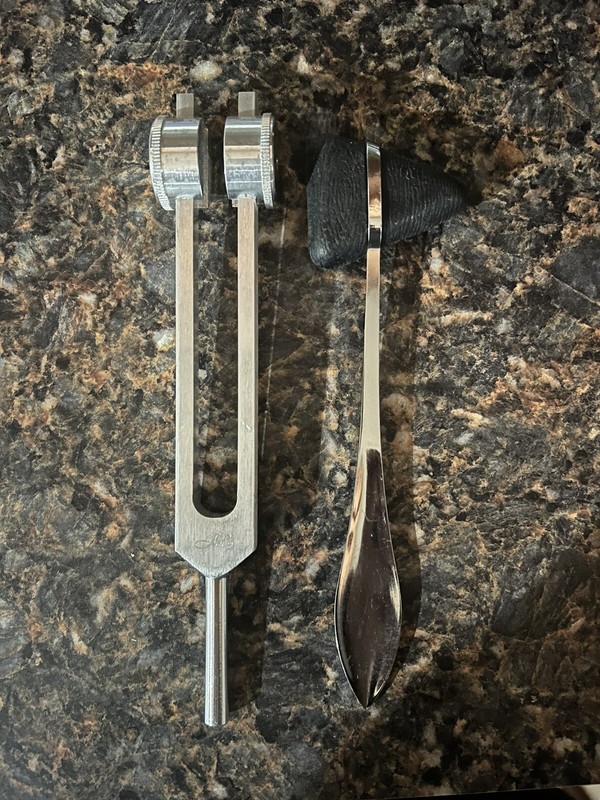Medical Tuning Fork and Reflex Hammer