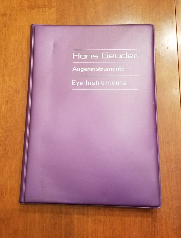 Vintage Hans Geuder Eye Instruments Catalog surgery optical optometrist