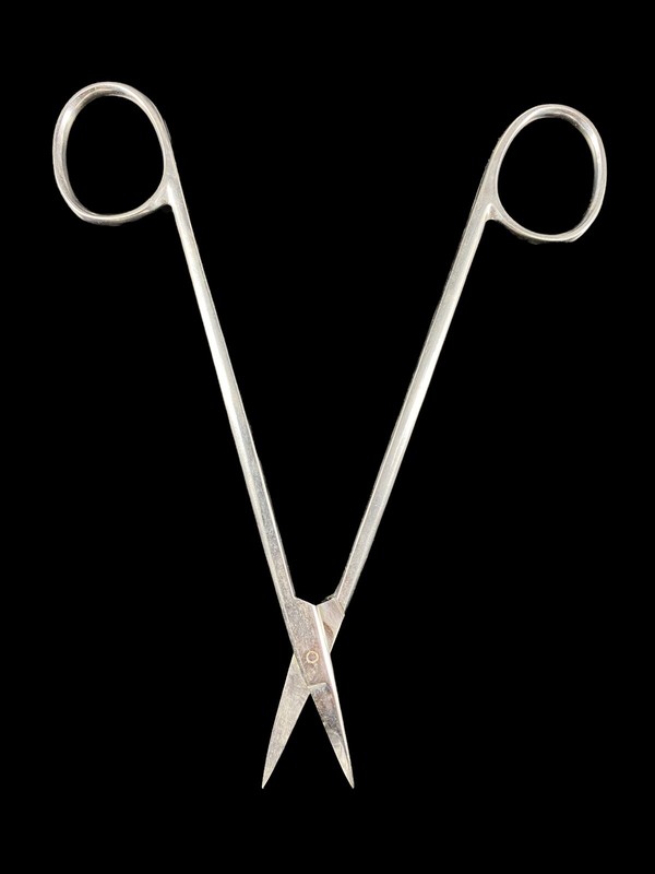 Vtg Hermann Germany Stainless Steel Surgical Scissors Curved Dental 6.25" EX+ gallery