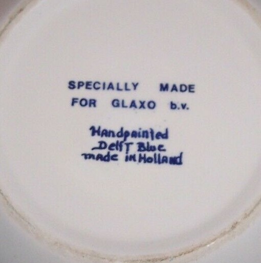 DELFT BLUE GLAXO Pharmaceutical Advertising Pill Zantac Medical TRINKET BOX gallery