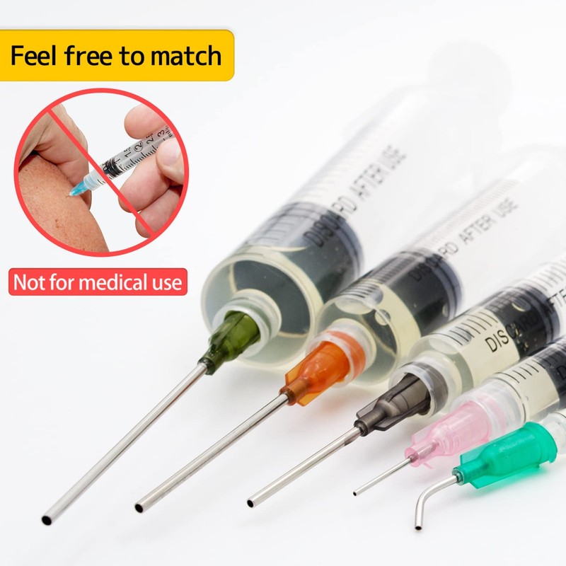 Glue Applicator Syringe with Blunt Tip Needle and Cap, for Liquid, Glue,... gallery