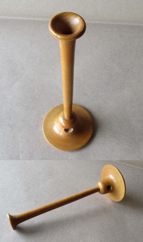 ANTIQUE GERMAN WOODEN MEDICAL FOLDABLE MONAURAL STETHOSCOPE / 1900s
