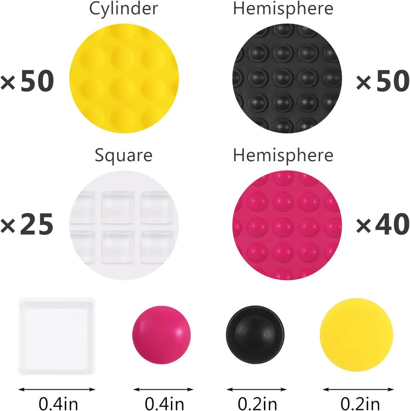 Bump Dots for Visually Impaired,160Pcs Combo Pack (4 Colors) Braille Stickers fo gallery