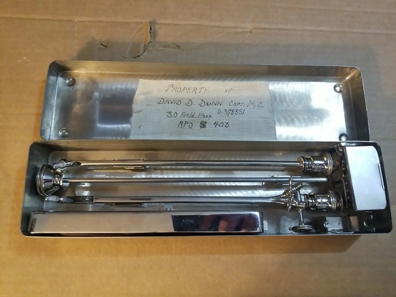 Vintage French Chopelin Cystoscope 1944 Liberated Patton's 3rd Armored Division