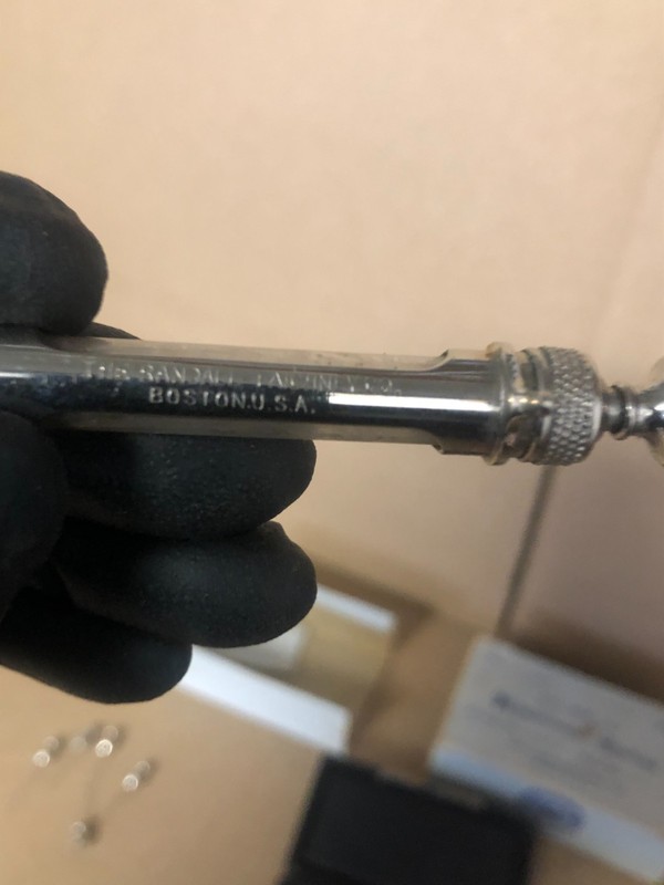 ANTIQUE RANDALL FAICHNEY GLASS/METAL HYPODERMIC SYRINGE BAY STATE gallery
