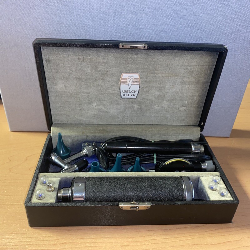 *RARE*Untested Vintage WW2 Welch Allyn Military Hospital Ophthalmoscope Otoscope gallery