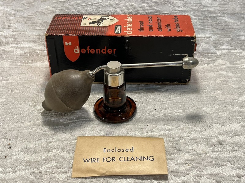 Rexall Defender Throat and Nasal Atomizer Original Box, Directions U.S.A. - 5214 gallery