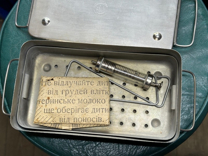 RUSSIA Medical Sterilizer Box Stainless Steel 1962 Soviet USSR glass syringes gallery