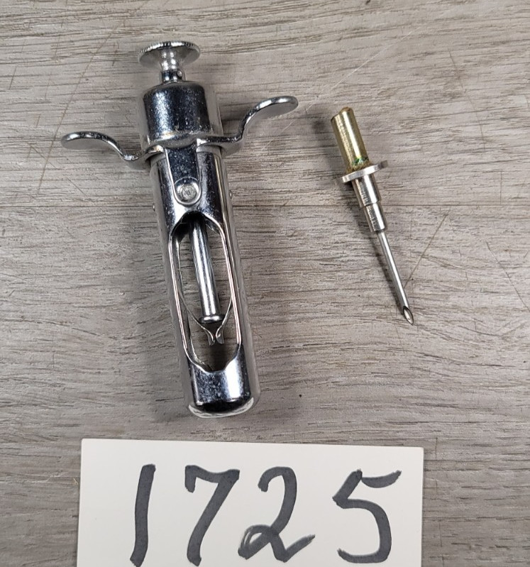 Vintage Pfizer Surgery Syringe Medical Medicine Stainless gallery