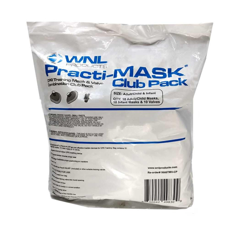 WNL Products 5000TMV-CP Adult/Child & Infant CPR Practi-Mask & Valve Combo Pack gallery