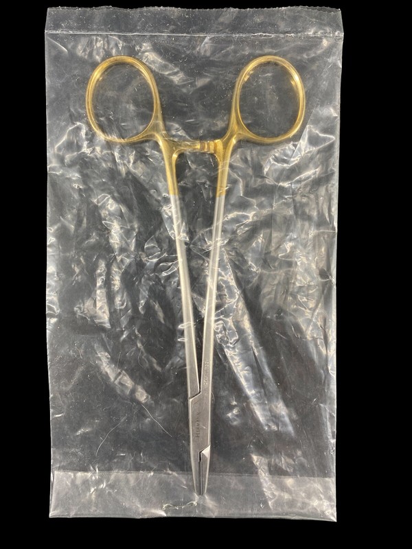 Hermann Germany Stainless Steel Gold Tone Surgical Forceps Hemostat Dental NOS