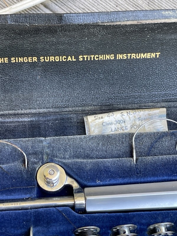 Vintage Singer Surgical Stitcher Instrument Apparatus US Military Hospital gallery