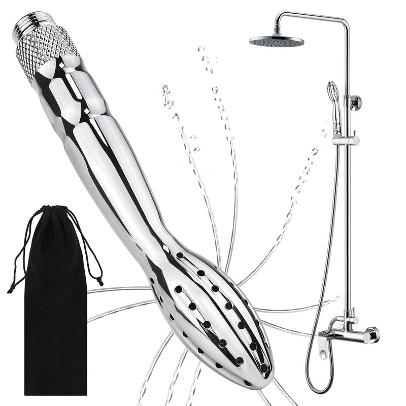 Shower Douche Enema Cleaner System, Silver