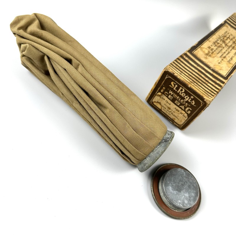 Vintage St Regis "Wireless" Ice Bag, War Emergency Compound, 9 Inch gallery
