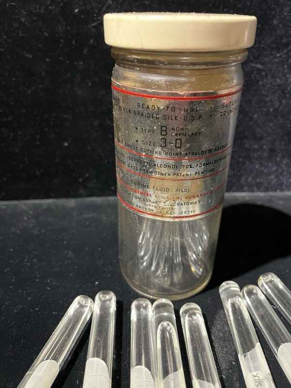 VTG Rare Medical Collectible Ethicon Sutures in Jar BX-41 gallery