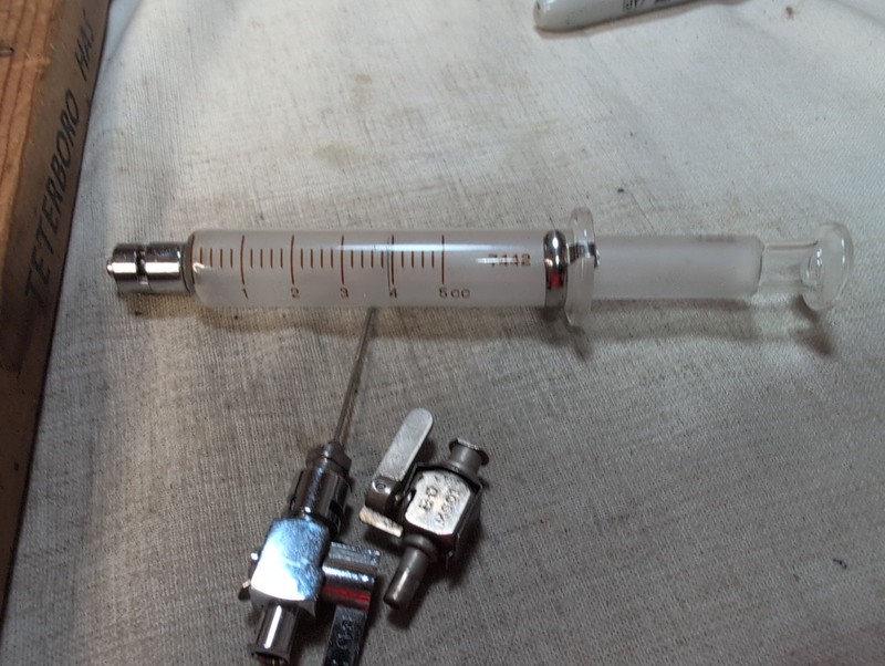 Glass Hypodermic Needle by Becton and Dickerson - B-D & Yale 5cc - 2 Attachments gallery