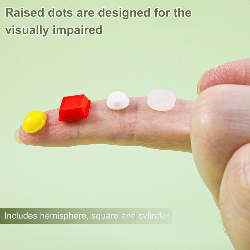 Bump Dots for Visually Impaired Low Vision Braille Stickers Raised Tactile gallery