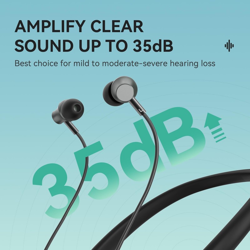 ADCDAC Hearing Aids, Bluetooth Aid for Seniors Adults, Dark Black gallery