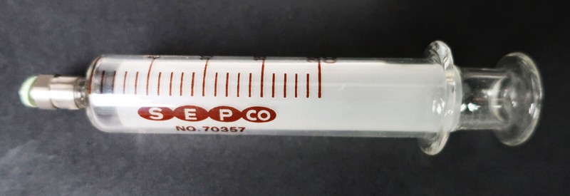 SEP Co Glass Syringe 70357 20cc Luer Lock ~ Medical Vintage Scientific Equipment gallery