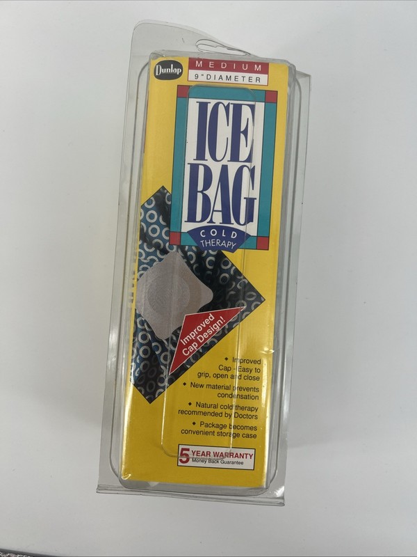 Dunlap medium 9” ice bag, cold therapy, vintage brand new and factory box
