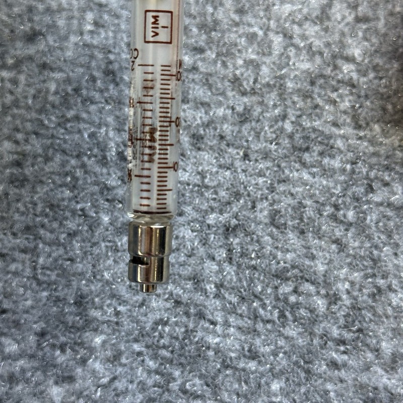 VIM Hypodermic Syringe I 402 - 2cc Standard Macgregor Instrument Co. USA Vintage gallery