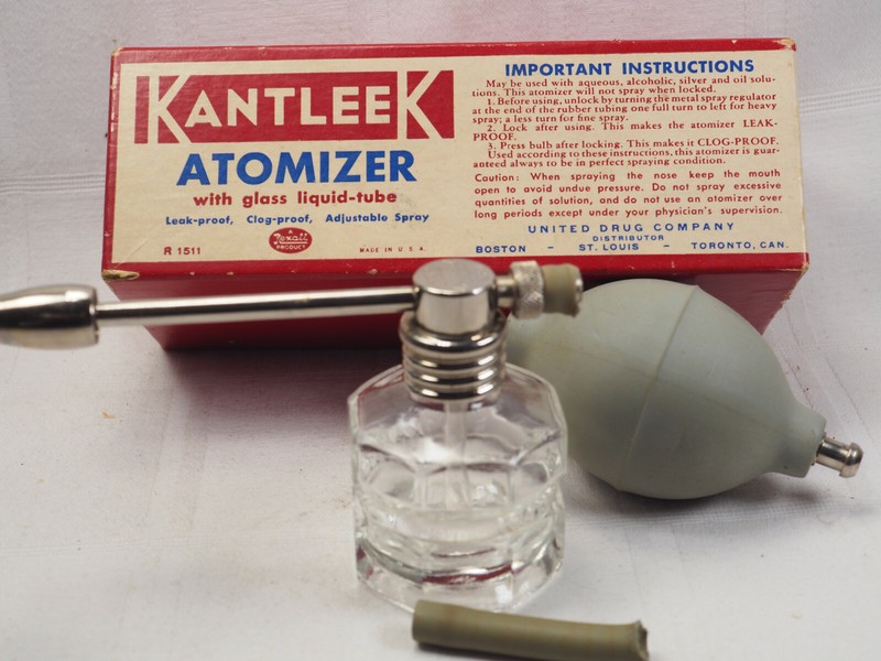 VINTAGE Dental Kantleek Atomizer R-1511 Glass liquid tube original box