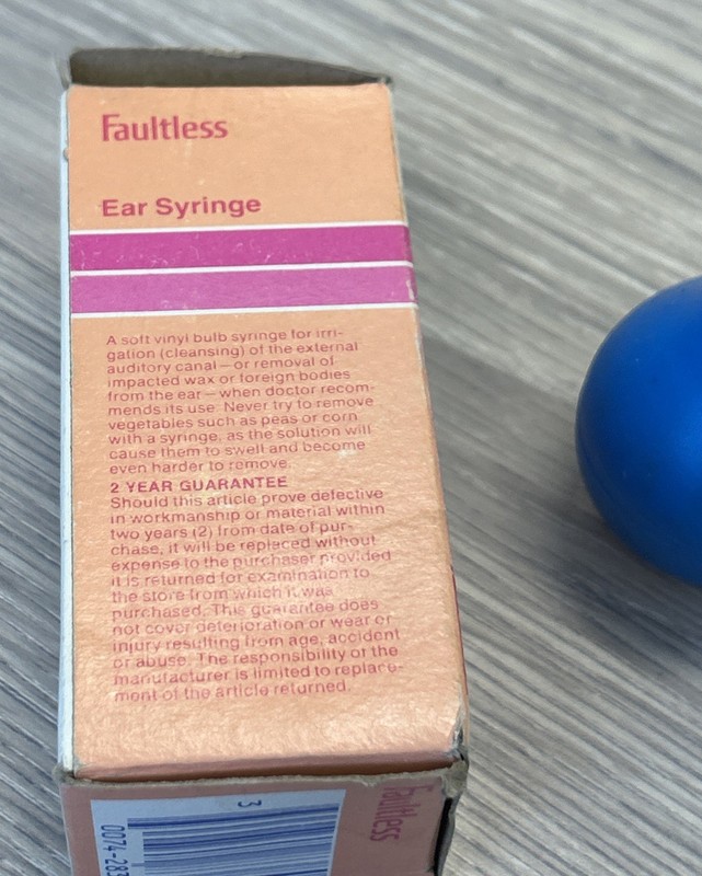 Vintage Faultless Baby Ear Syringe ~ Vintage Advertising A Product Of Abbott Lab gallery
