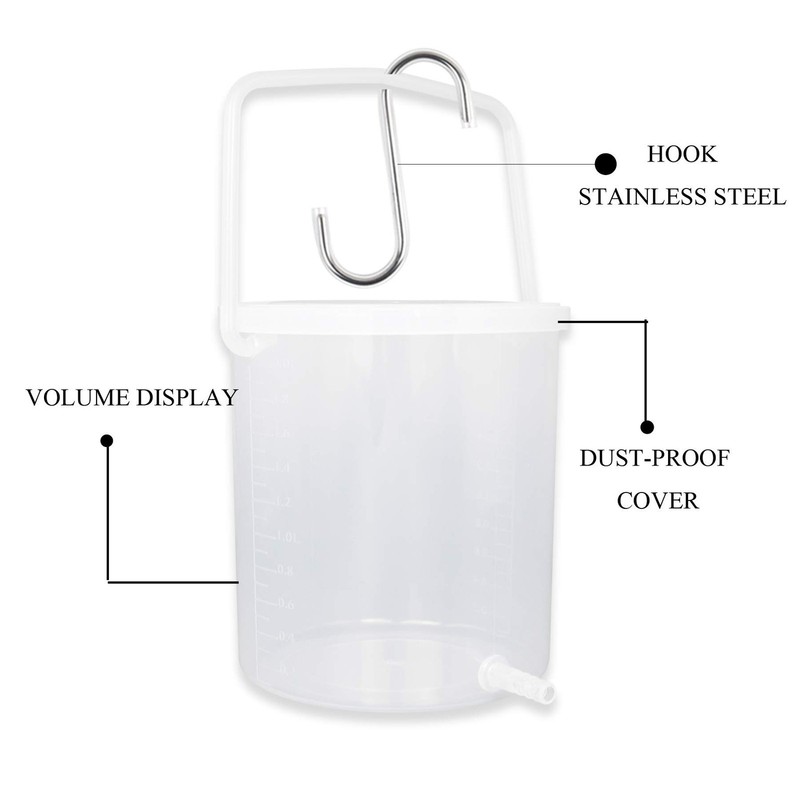 NEW TopQuaFocus 2L Enema Kit for Colon Cleanse - Large Bucket 10 Piece Set gallery