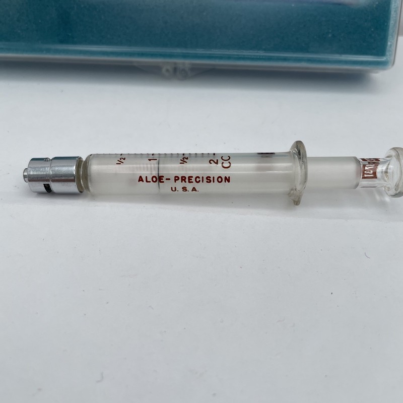 Vintage Aloe Precision Hypodermic Syringe - A7040 10CC USA ALOE COMPANY gallery